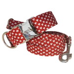 Obojek SRDÍČKA ČERVENÉ