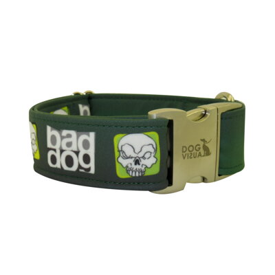 Obojek BAD DOG GREEN
