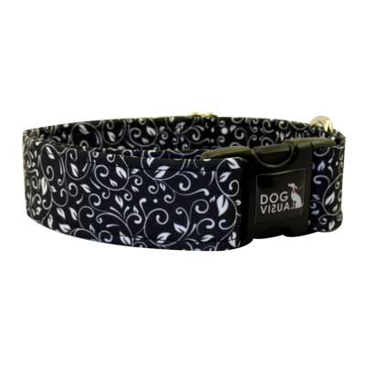 Obojek LUXURY PATTERN WHITE