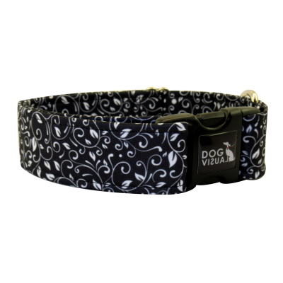Obojek LUXURY PATTERN WHITE