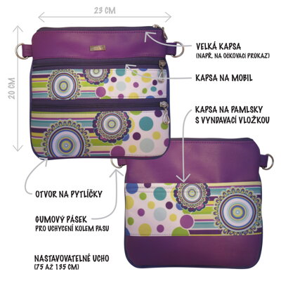 Kabelka na venčení - SUMMER PURPLE